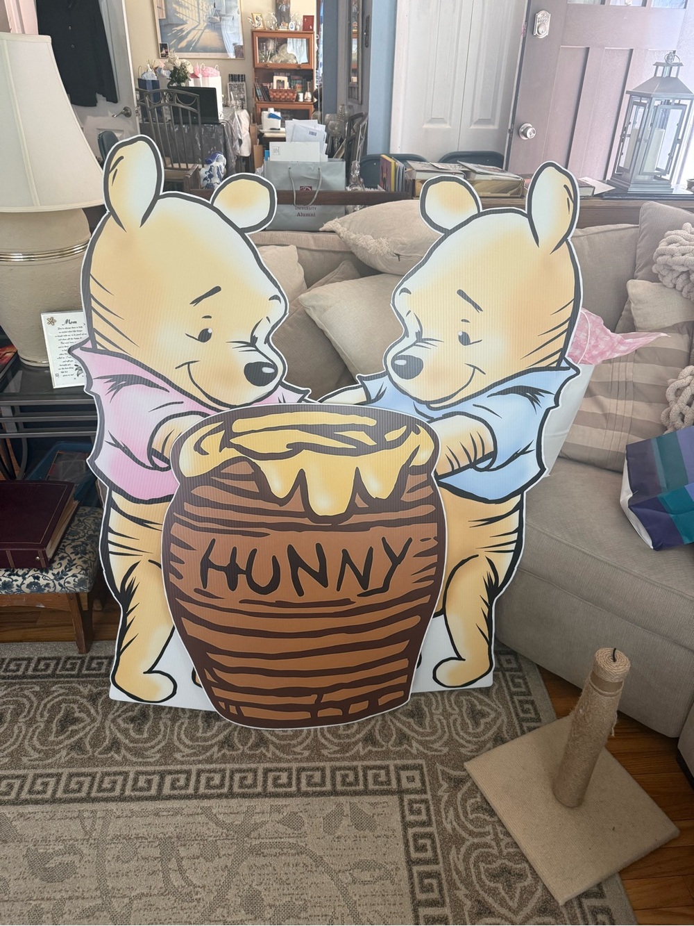 Winnie the Pooh Honey Pot Party Cutout Decoration - Yellow